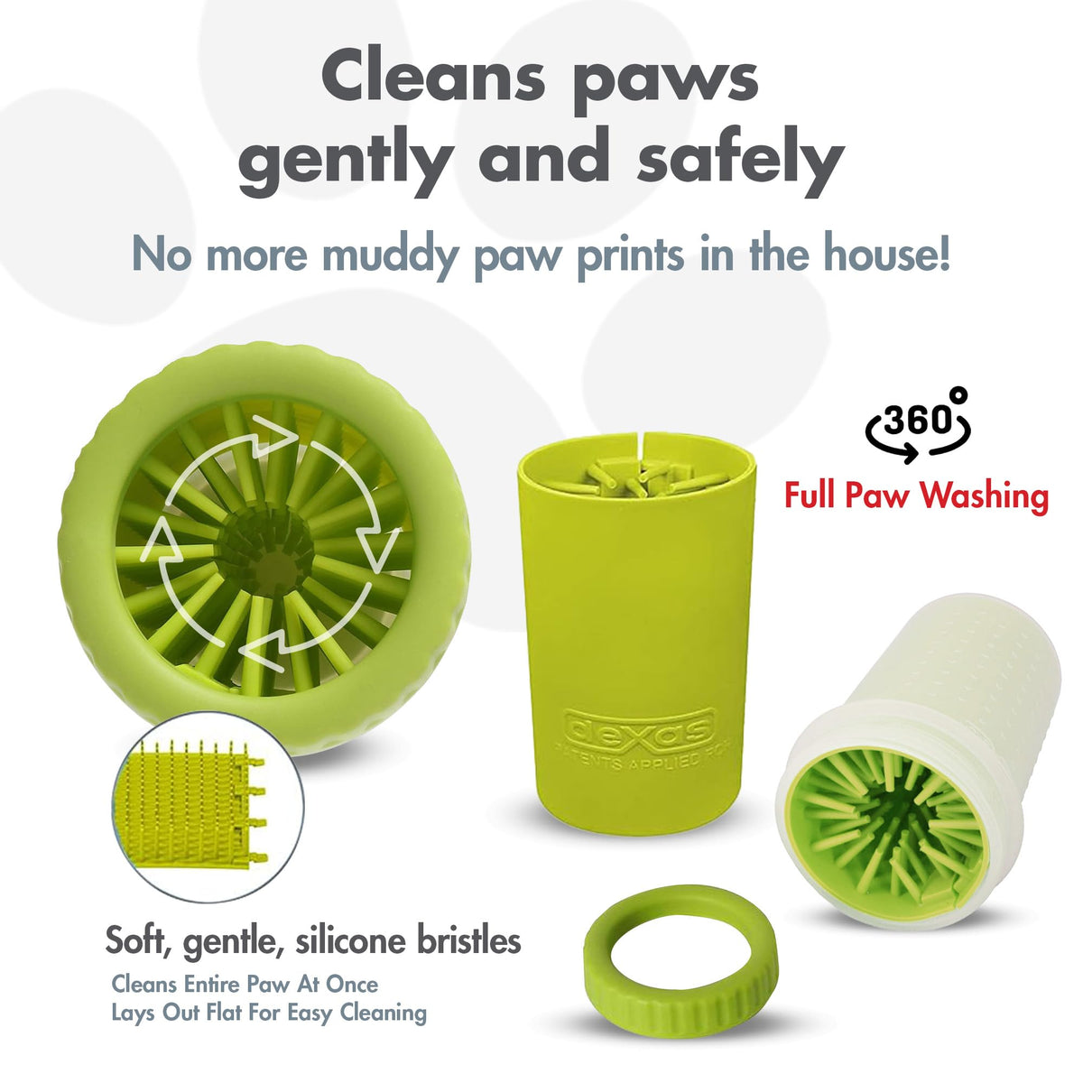 MudBuster Small Dog Paw Cleaner (Green / Small)