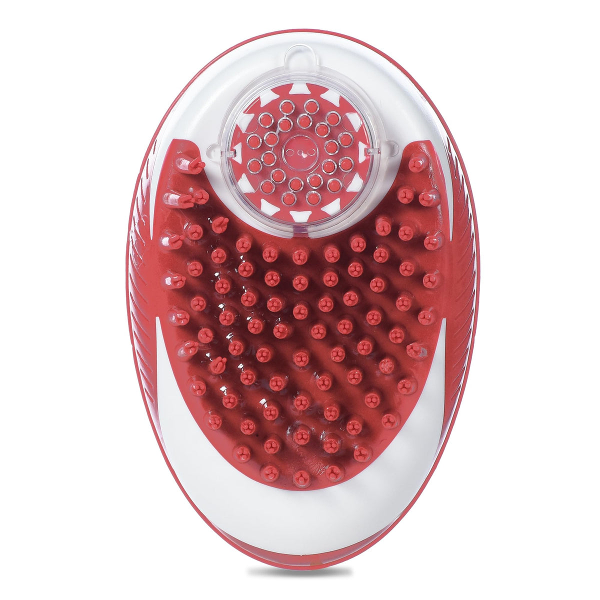 Soap Dispensing Palm Brush for Dog Bathing (Red - Soap Dispensing Palm Brush / 1 Count (Pack of 1))