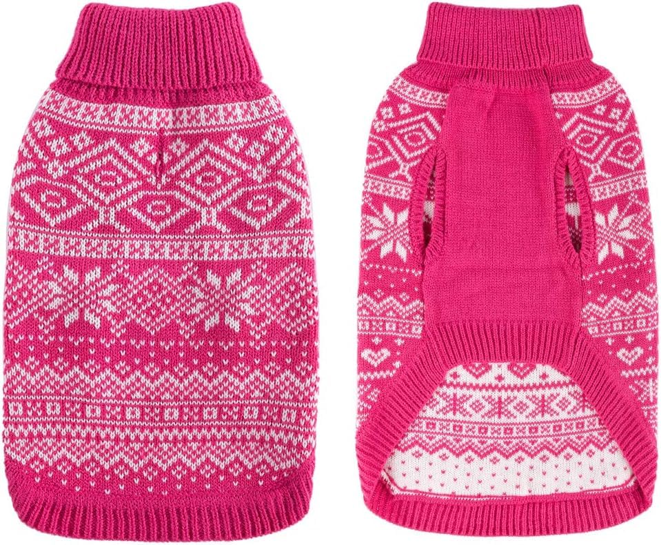 Dog Sweater Argyle (XX-Small / Pink)
