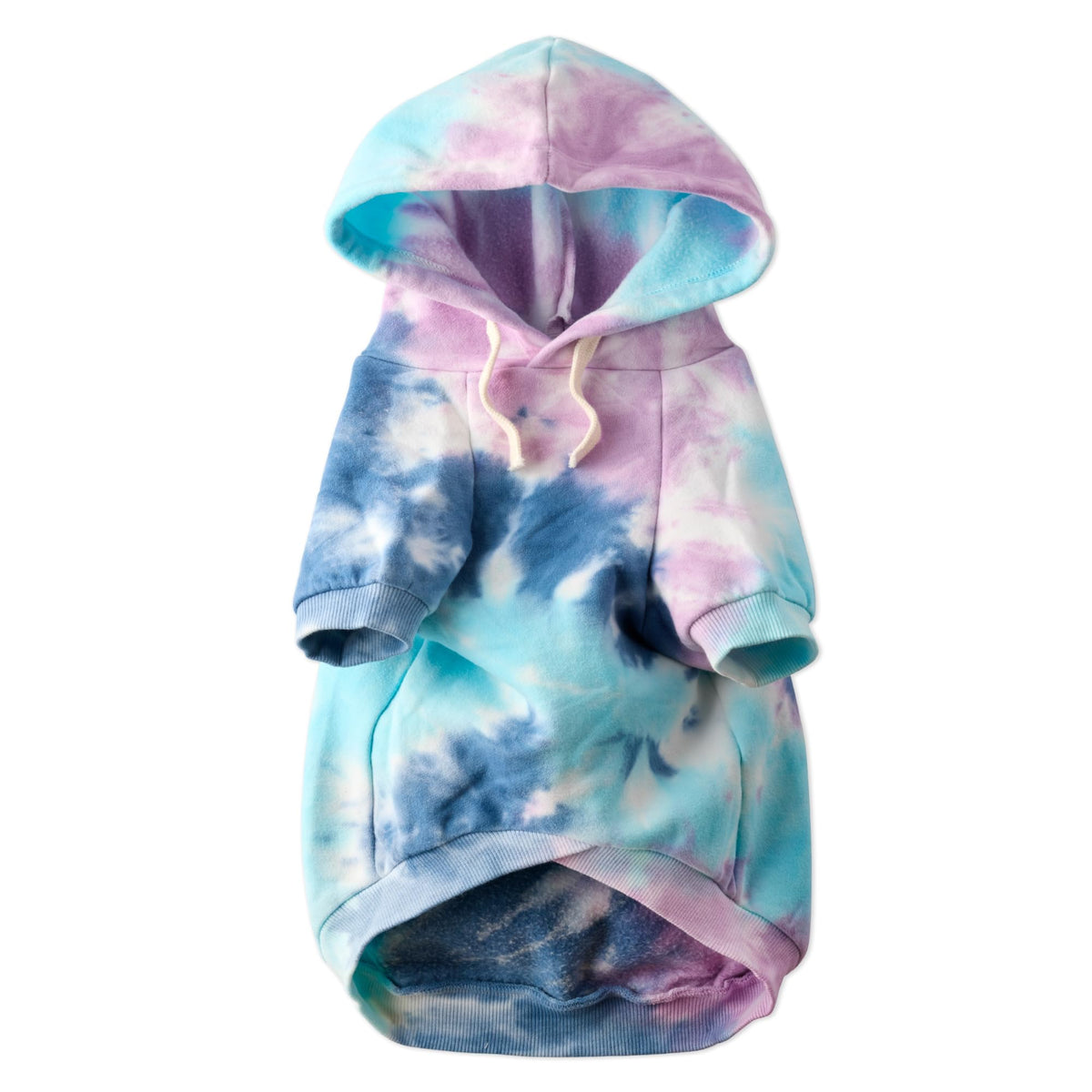 Rocky II Dog Hoodie (Purple Tie Dye / X-Small (5-12 lbs))
