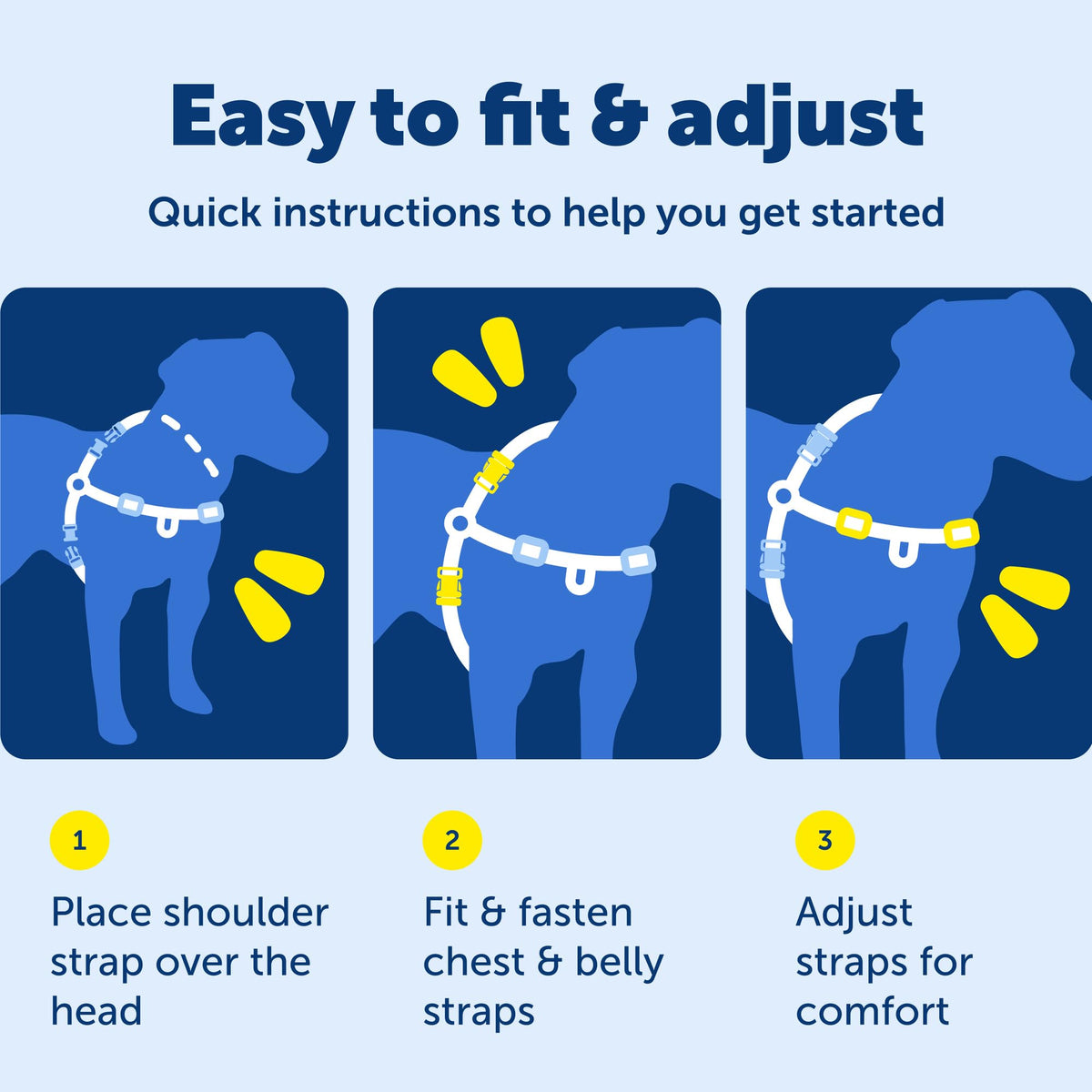 Deluxe Easy Walk Harness (Small / Steel Grey)