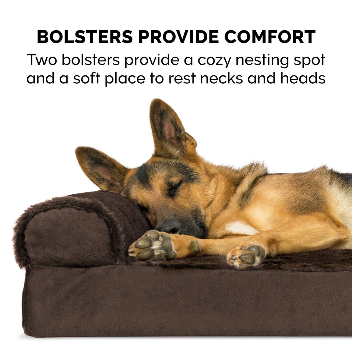 Orthopedic Dog Bed for Large Dogs (Jumbo / Sable Brown)
