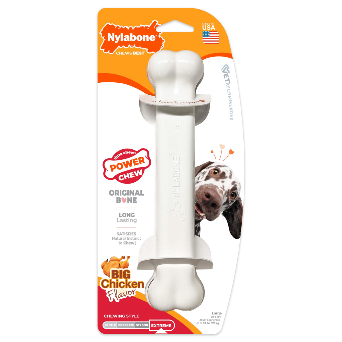 Power Chew Classic Bone Chew Toy for Dogs (Large)