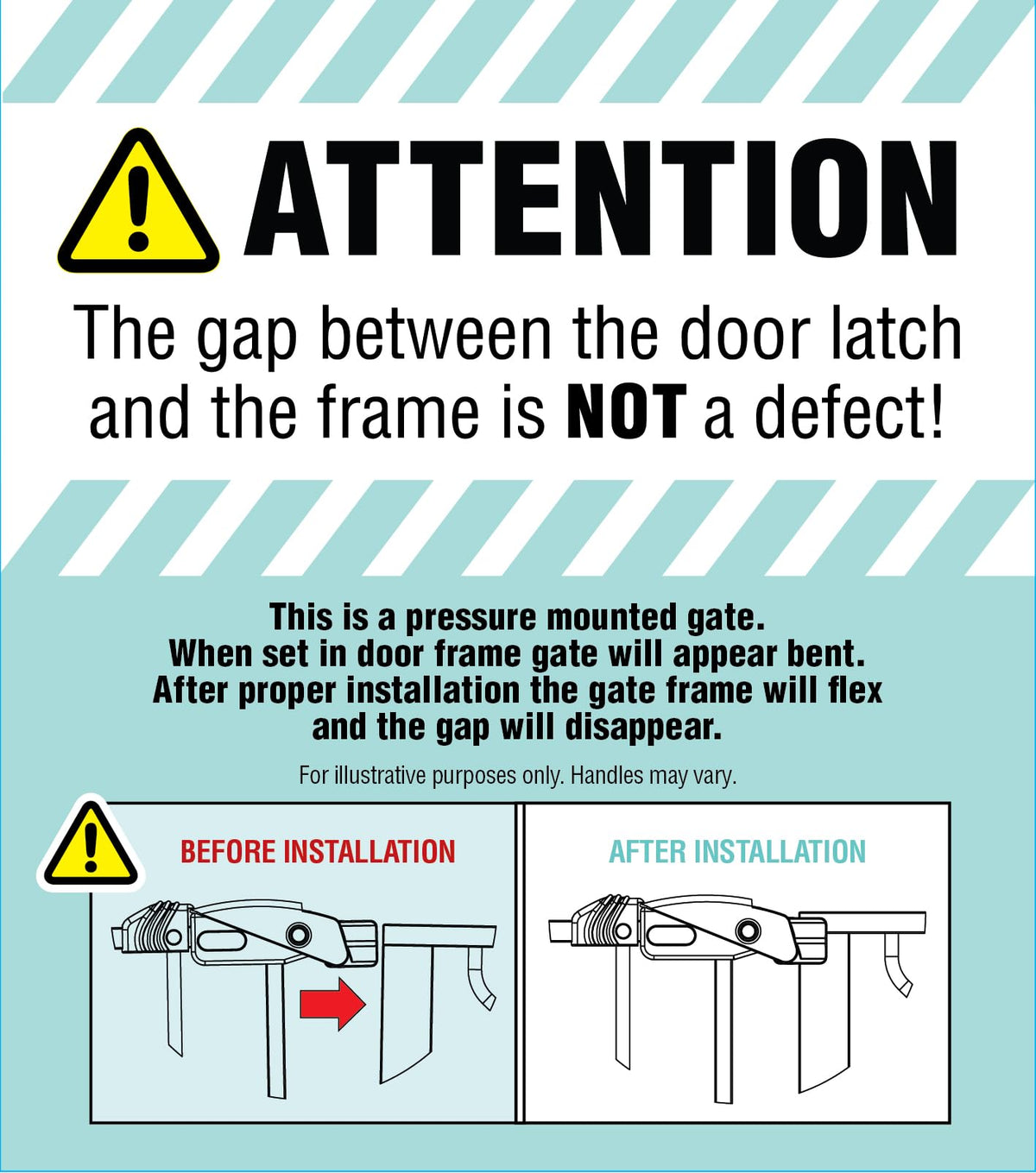 Safety 36" Extra Tall Baby Gate (Black / 29-36.5"W x 36"H)