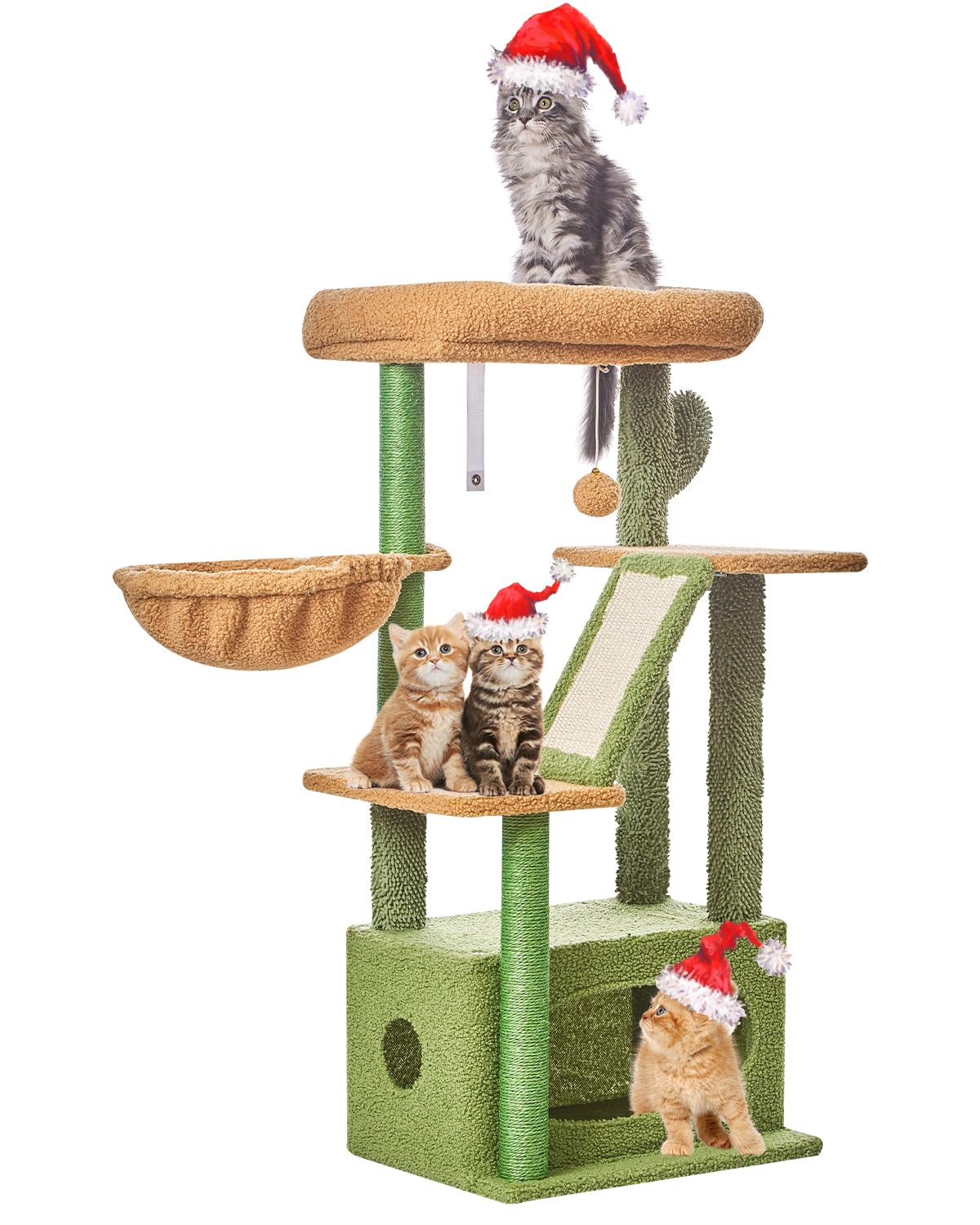 Cactus Cat Tree (Cactus / 38.5 Inches)