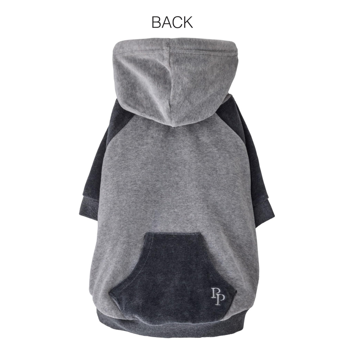 Cooper II Dog Hoodie (Heather Gray Color Block / Large (40-60 lbs))