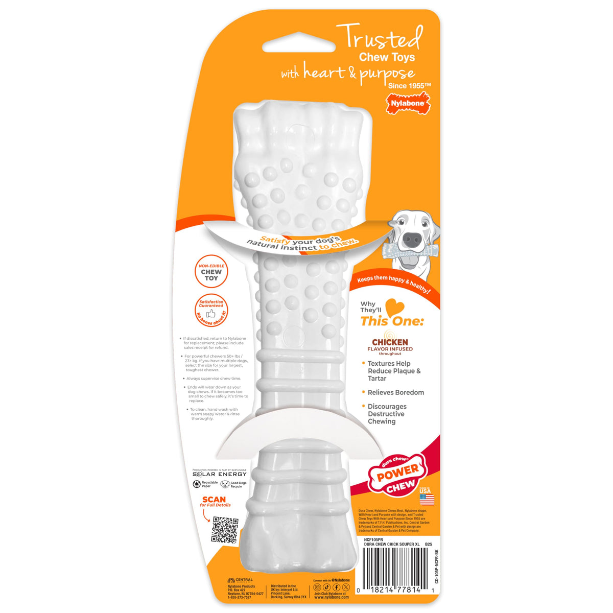 Power Chew Textured Knuckle Bone Dog Toy (X-Large)
