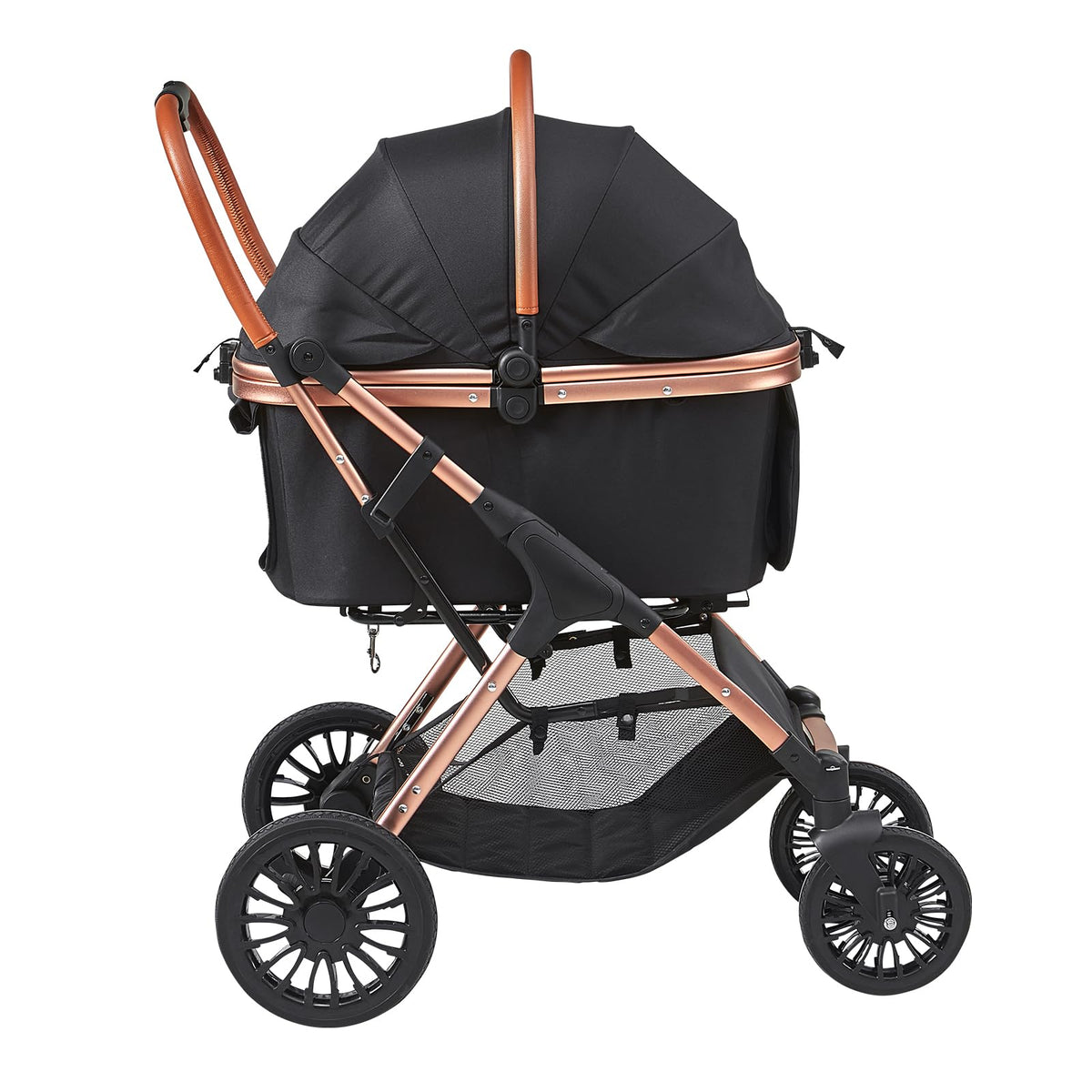 Large Pet Stroller for Medium Large Dogs and Cats (4 wheels, For Pets up to 66lbs)