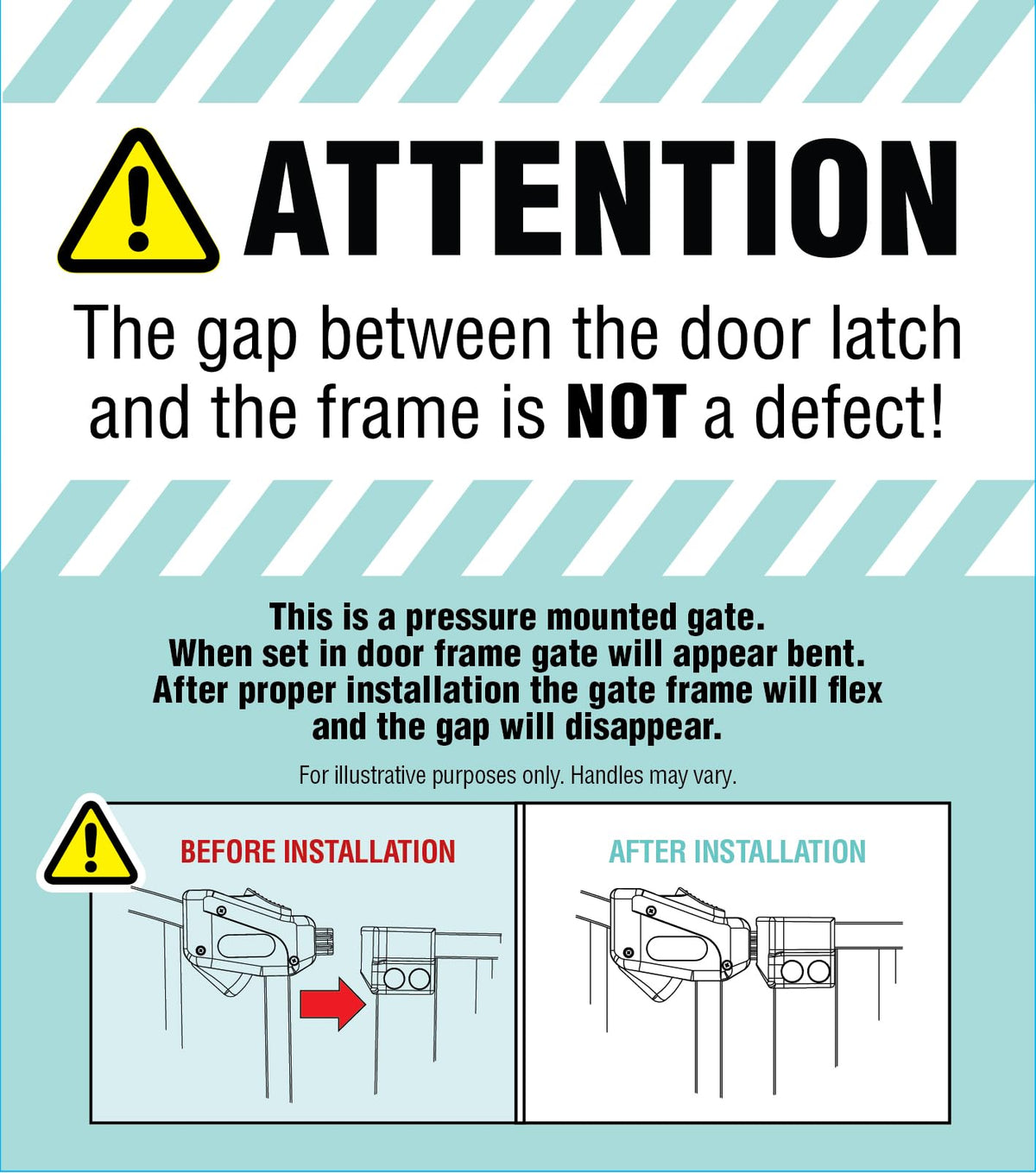 Safety 29.5" 37" Clear Panel Baby Gate (Black/Clear - 29.5-37"w X 30"h)