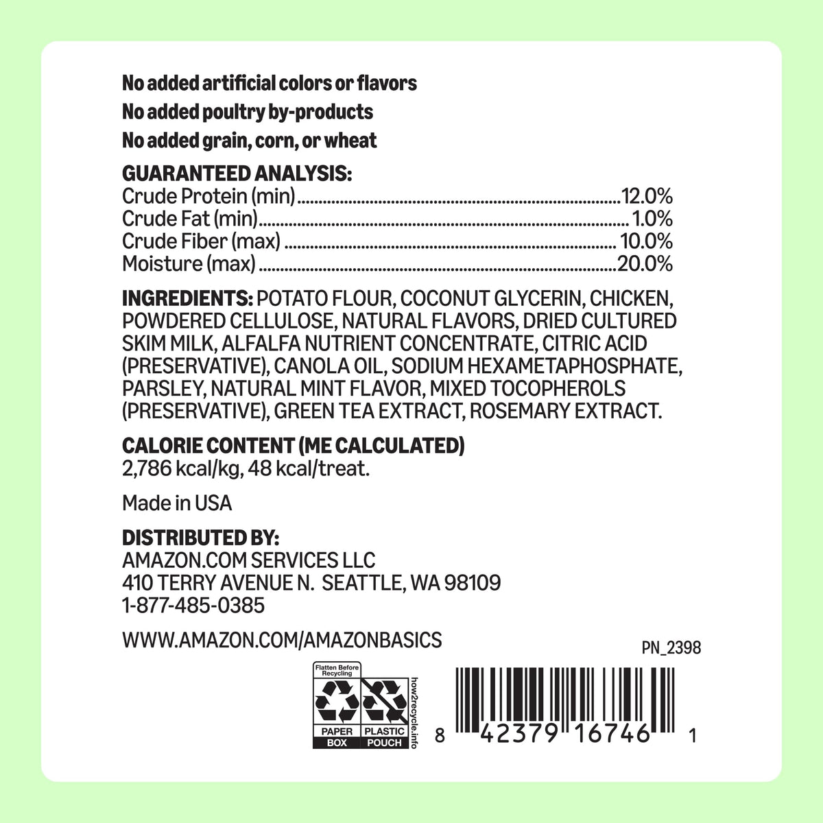 Dental Dog Treats to Help Clean Teeth & Freshen Breath for Small Dogs (Small Dogs (15 - 25 lb) / 60 Count (Pack of 1))