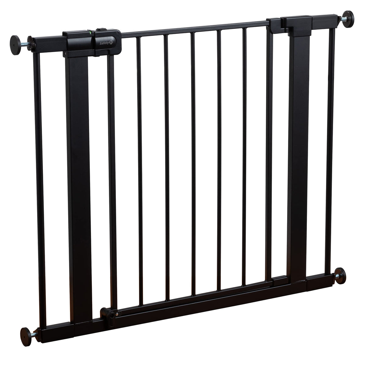 Easy Install 28'' Walk Thru Gate (1-Pack / 29" to 38" Wide x 28" Tall / Black)