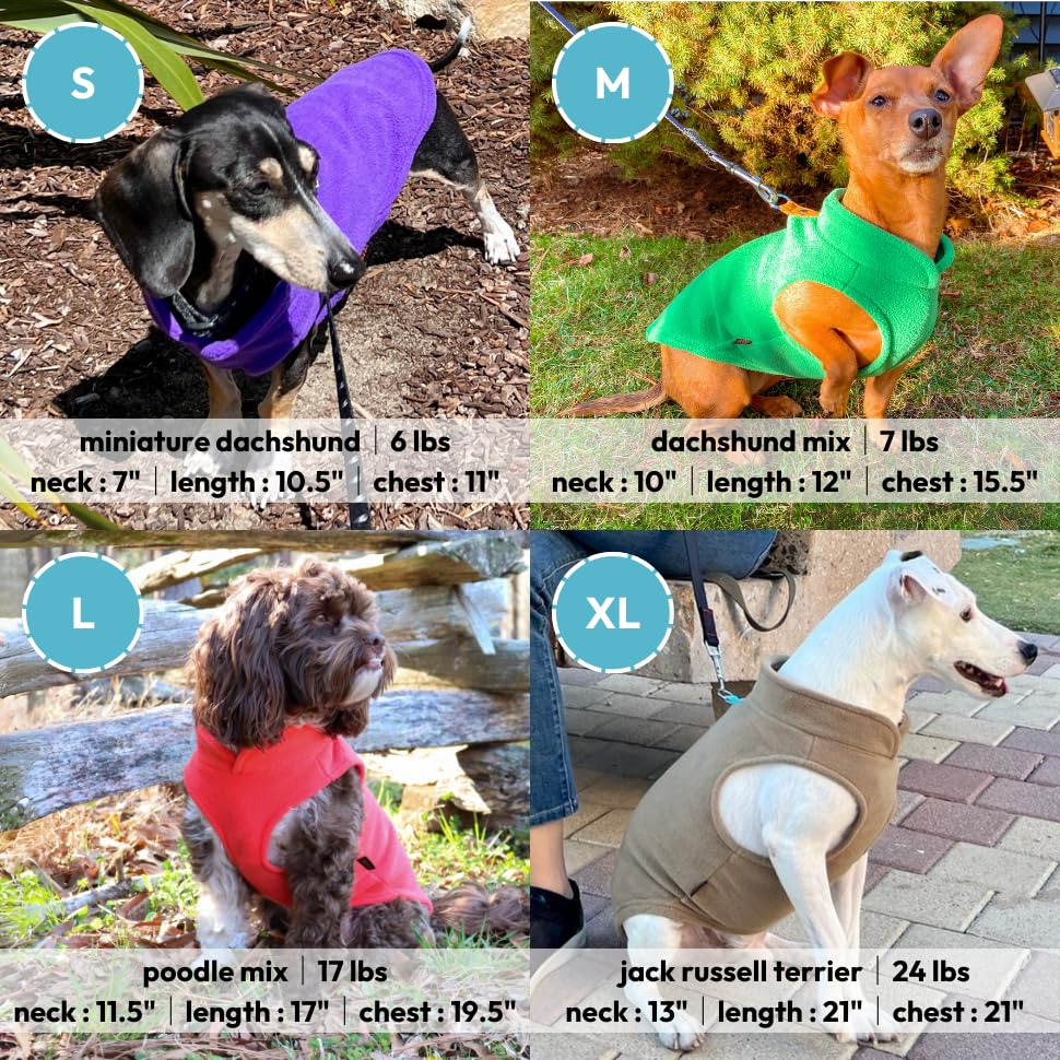 Fleece Vest Dog Sweater (Blue / X-Large (Around 23-lb))