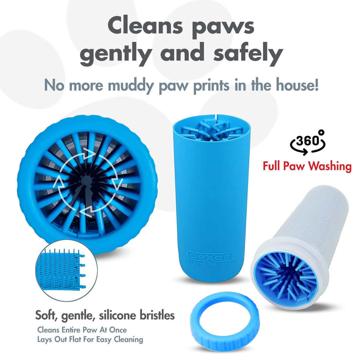 MudBuster Large Portable Pro Blue Paw Cleaner for Dogs (Pro Blue / Large)