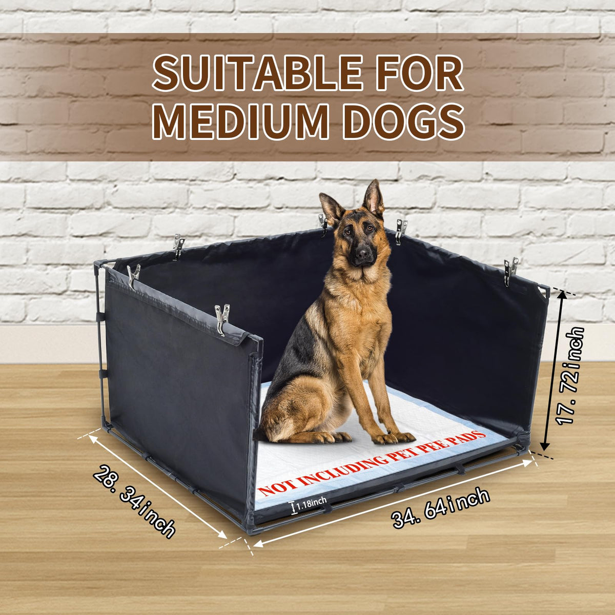 Dog Litter Box Indoor for Medium Dogs (Large)