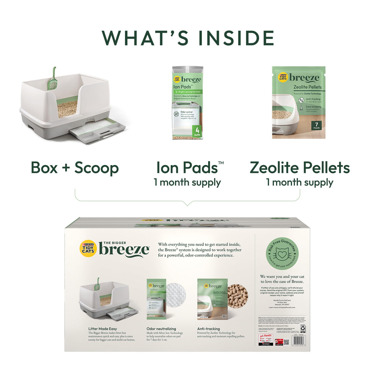 Breeze Litter Box System Kit with Pellet Cat Litter (XL / System Starter Kit: Multi-cat)