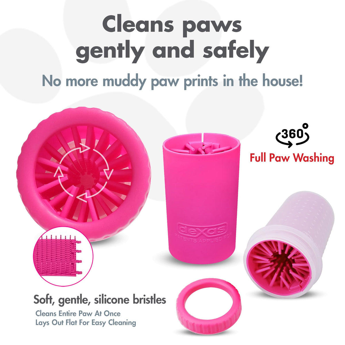 Dog Paw Cleaner (Pink / Small)