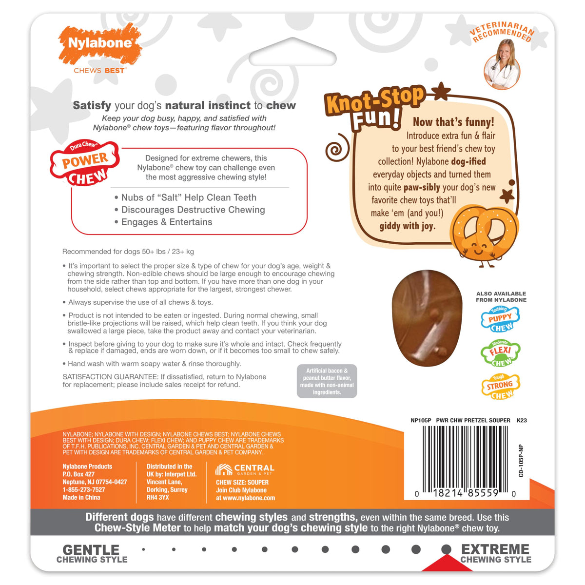 Power Chew Pretzel Dog Chew Toy (Pretzel 1 Pack / X-Large)