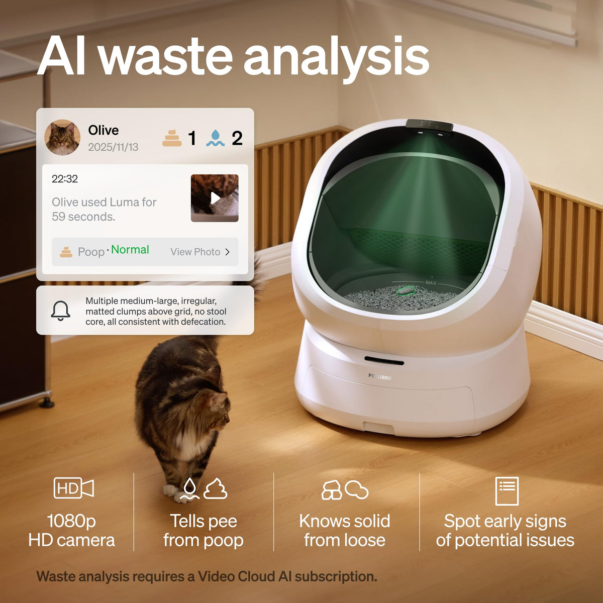 Automatic Litter Box with Accessories Kit (White / Self Cleaning Litter Box+ACC Kit)