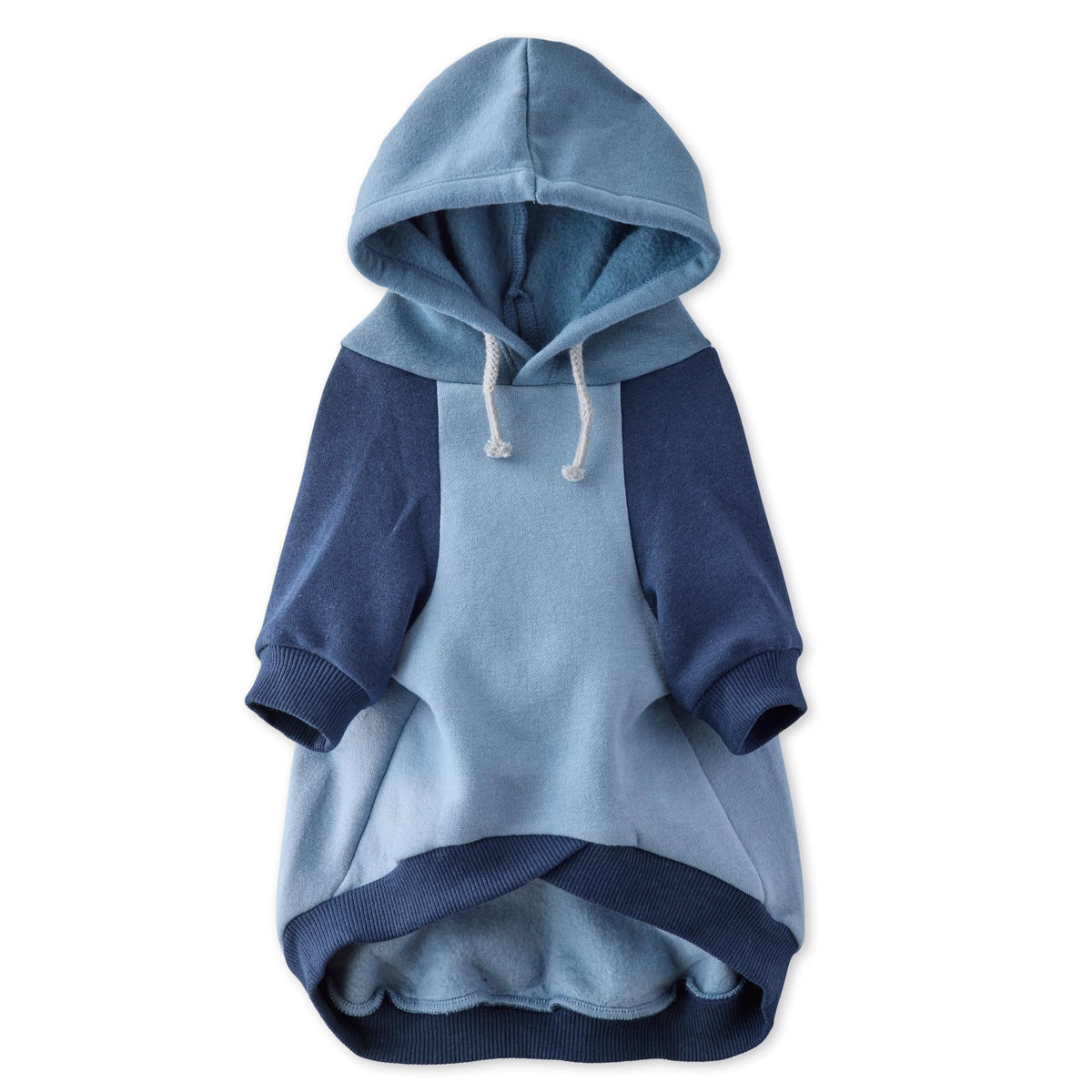 Rocky II Dog Hoodie (Navy Color Block / XX-Large (70-110 lbs))