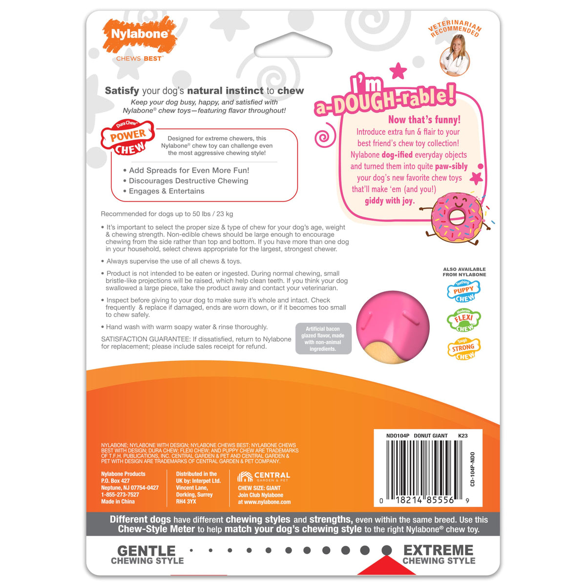 Donut Power Chew Toy for Dogs (Donut 1 Pack / Large)