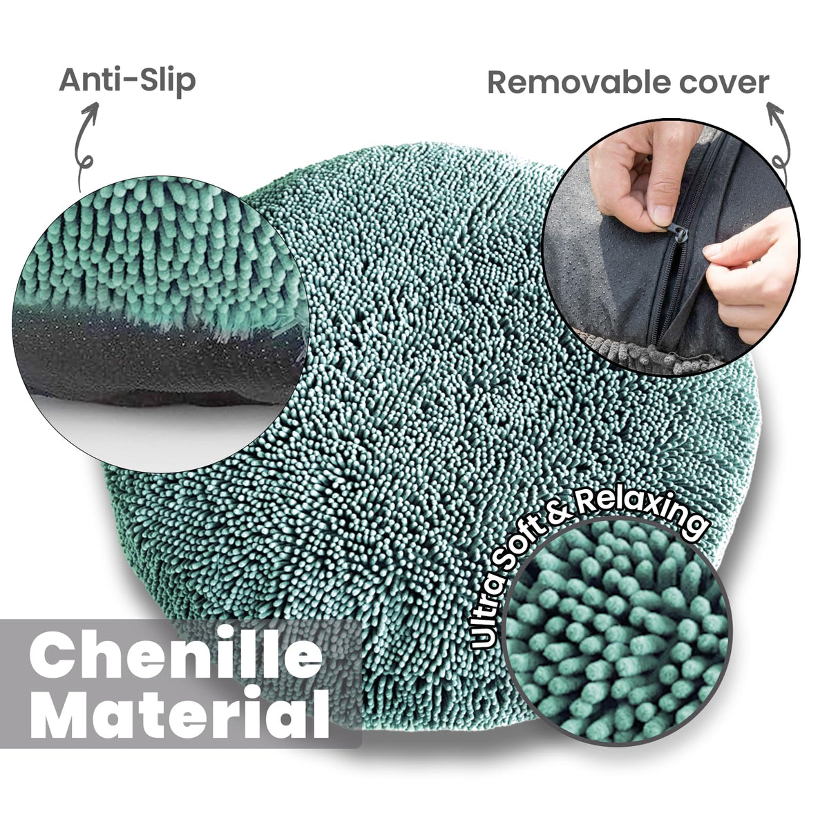 Cloud K 9 Bed for Dogs & Cats (Medium (35''X35'') / Seafoam Green)
