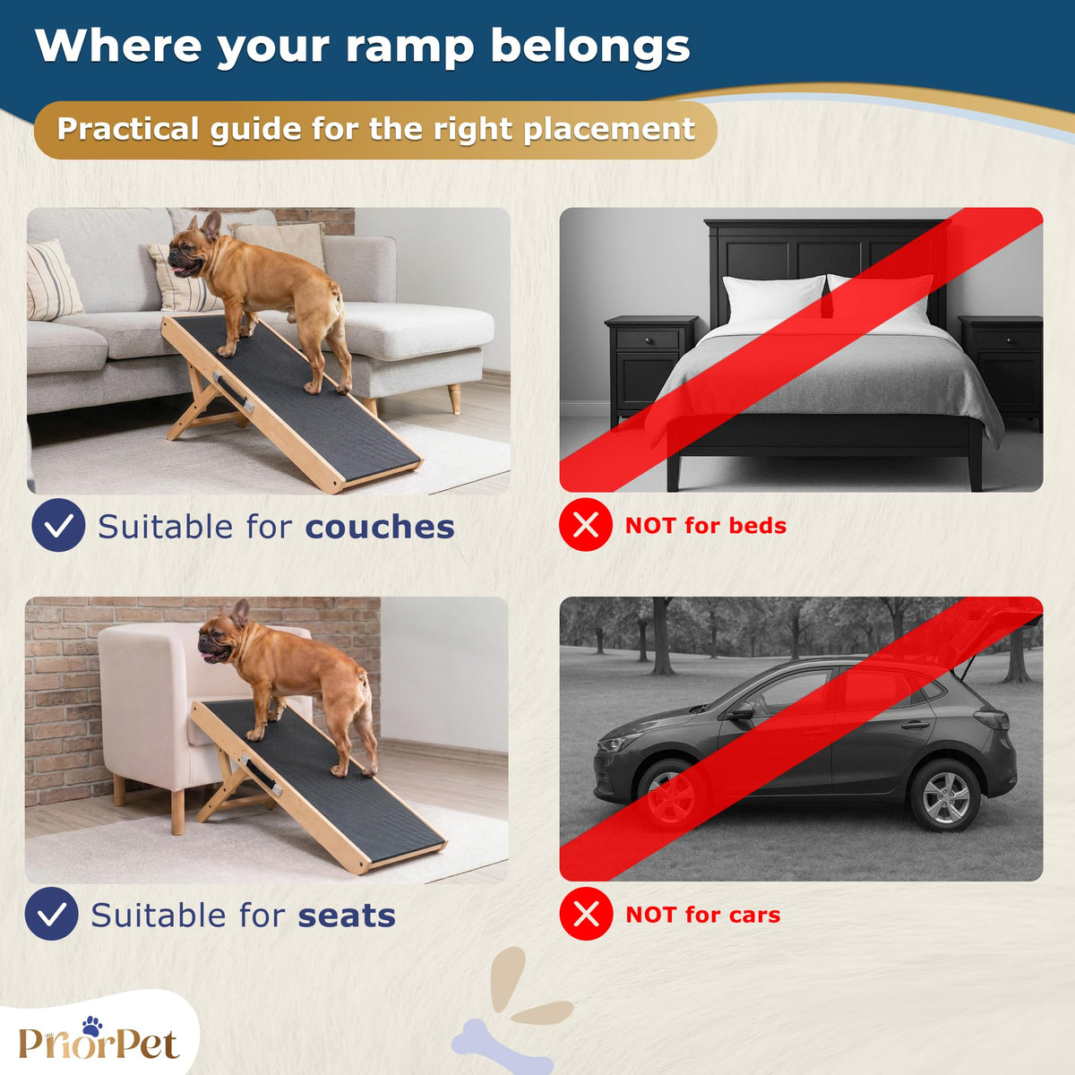 Dog Ramp for Couch (Natural)