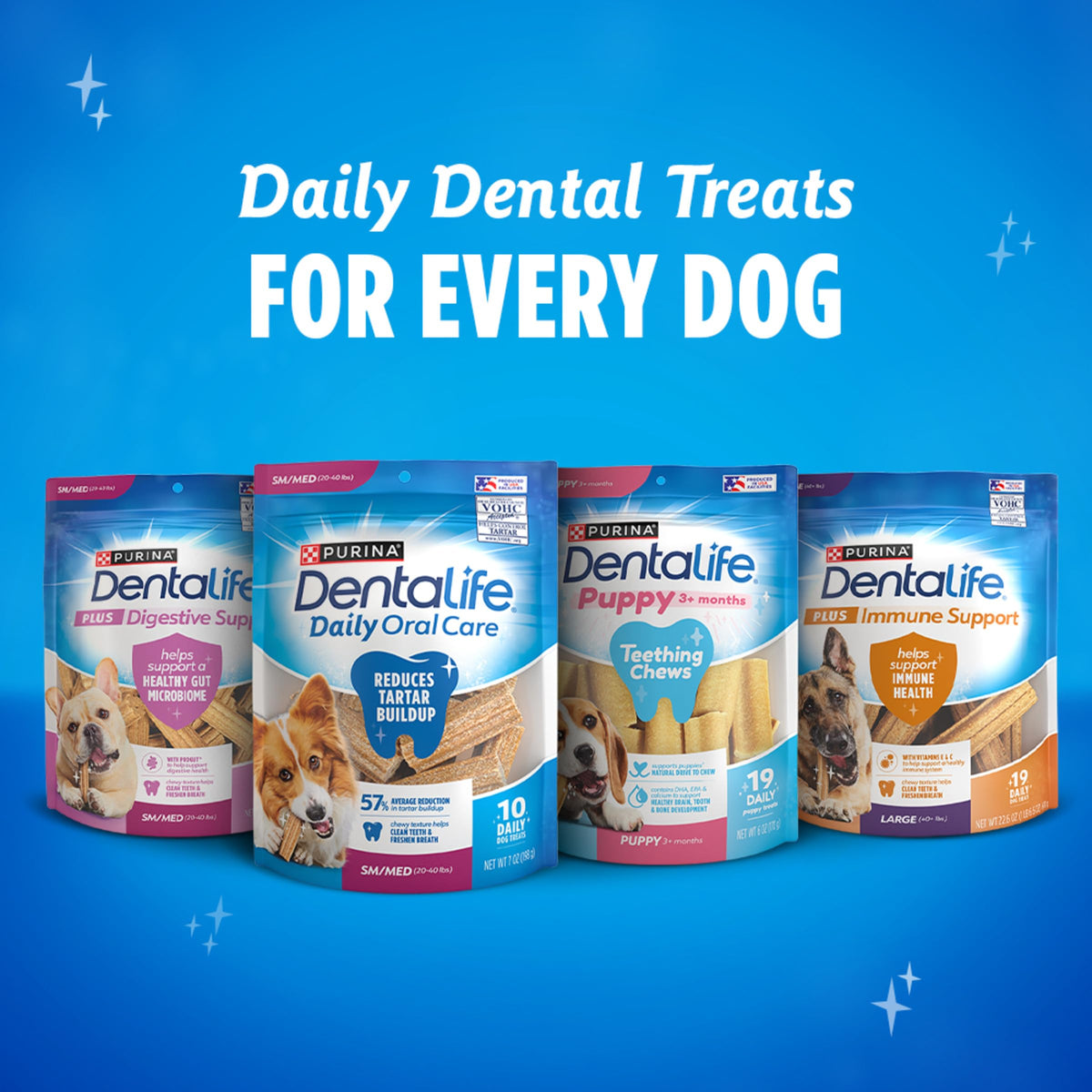 Daily Oral Care Dog Treats for Large Dogs (30 Count (Pack of 1))