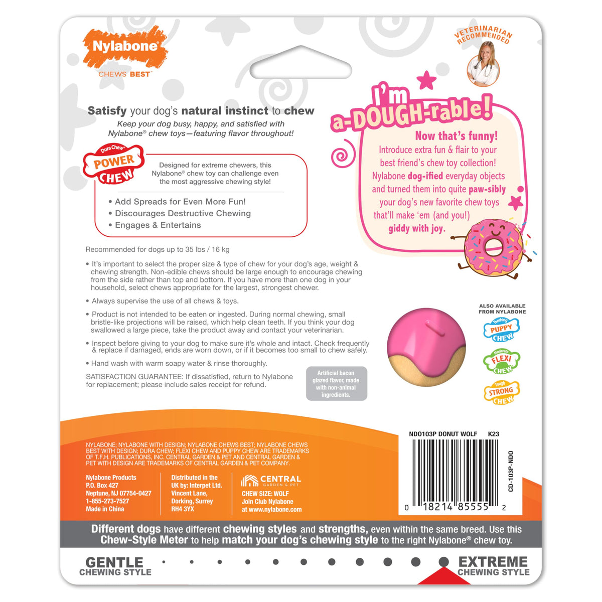 Power Chew Donut Dog Chew Toy (Donut 1 Pack / Medium)