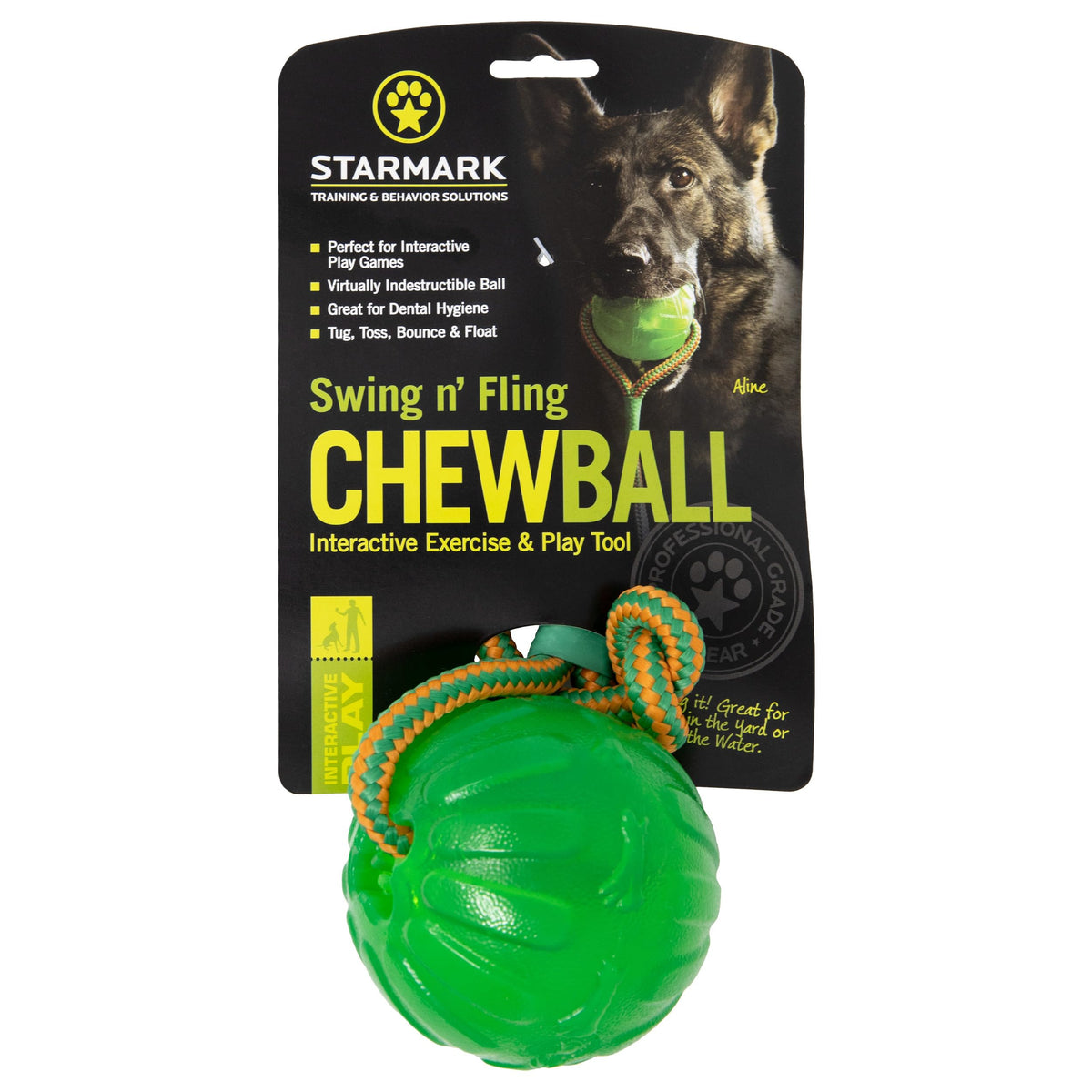Everlasting Fun Ball on a Rope Dog Toy