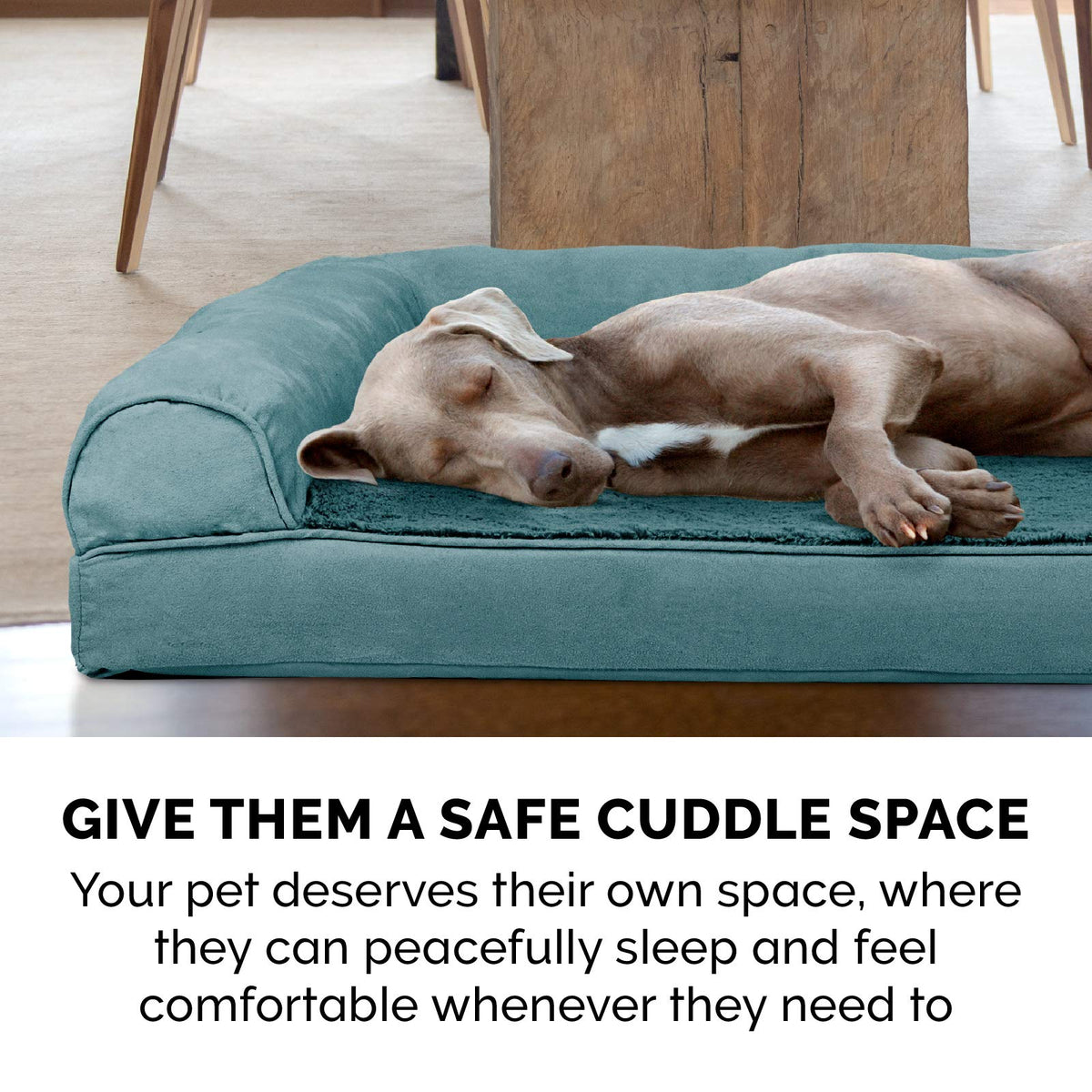 Orthopedic Dog Bed for Large Dogs w (Jumbo Plus / Deep Pool)