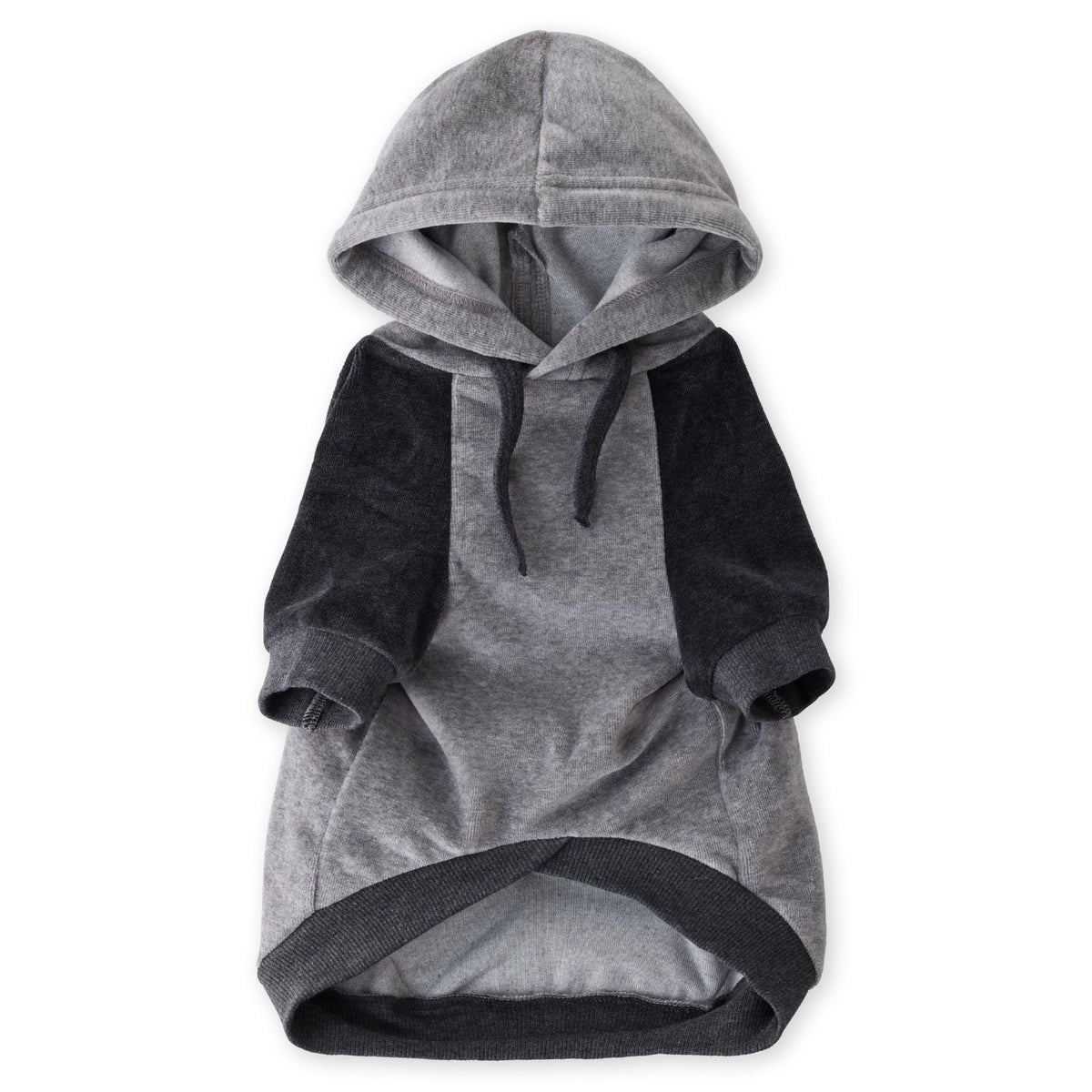 Cooper II Dog Hoodie (Heather Gray Color Block / Large (40-60 lbs))