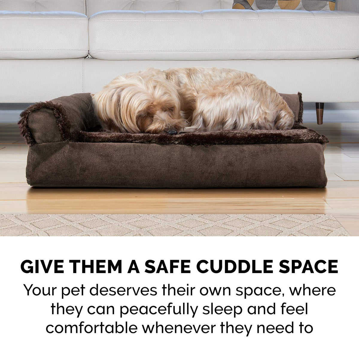 Orthopedic Dog Bed for Large Dogs (Jumbo / Sable Brown)
