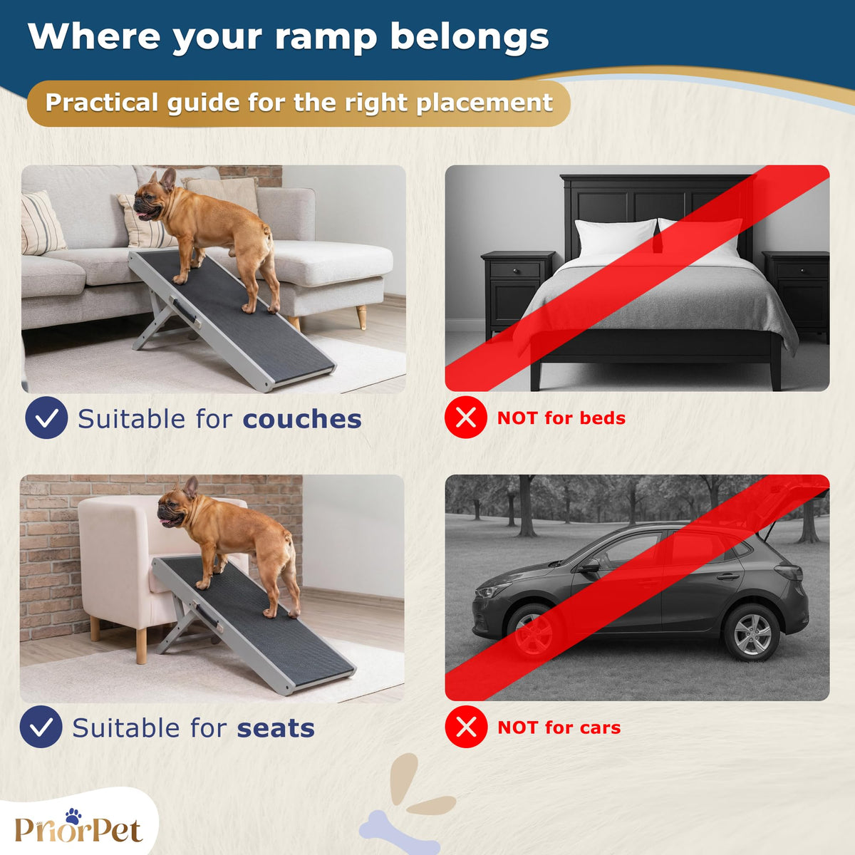 Dog Ramp for Couch (Gray)