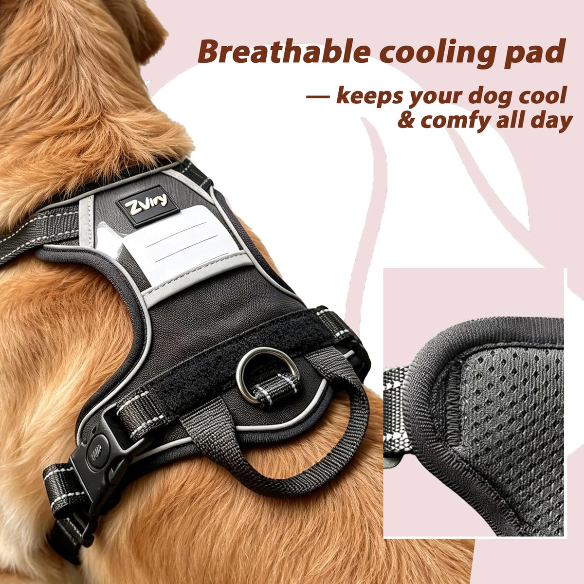 Tactical Dog Harness with Leash (L)