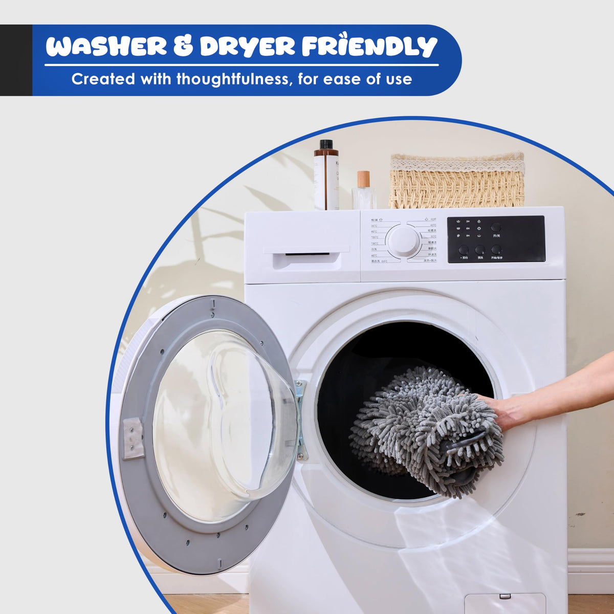 Dog Towel for Drying Dogs (Grey)