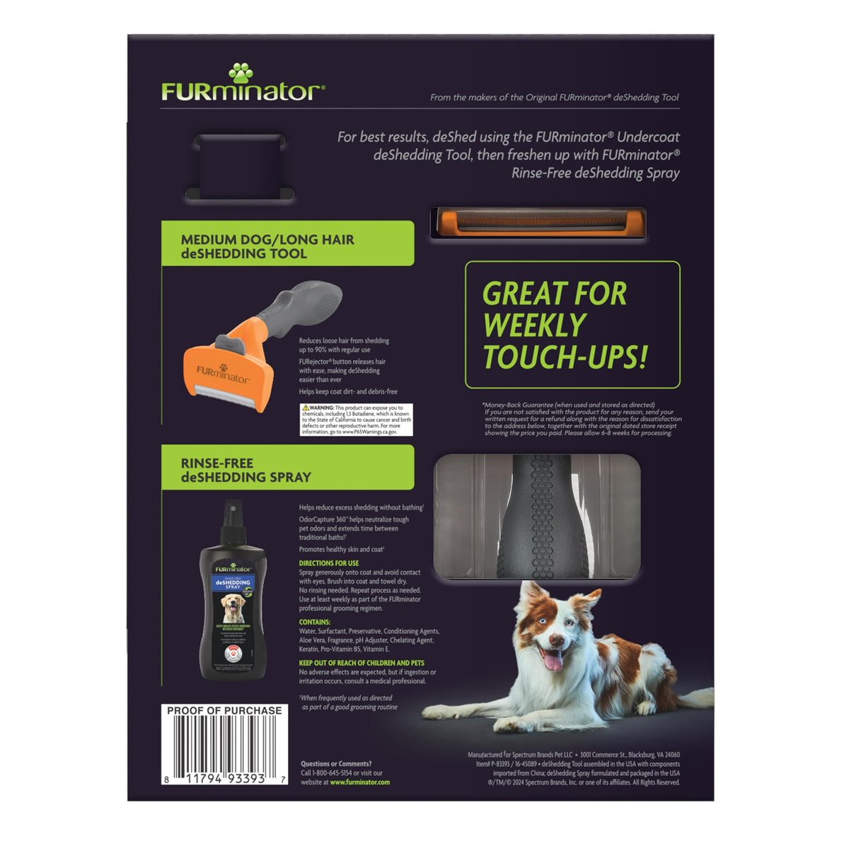Ultimate Dog deShedding Bundle (Deshedding Bundle long hair / Medium)