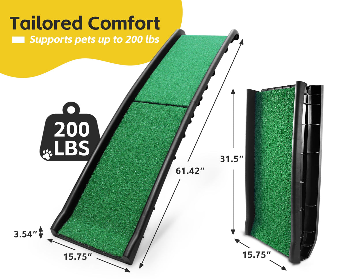 PawStep 50894 Pet Ramp for Dogs & Cats (Poly Grass)