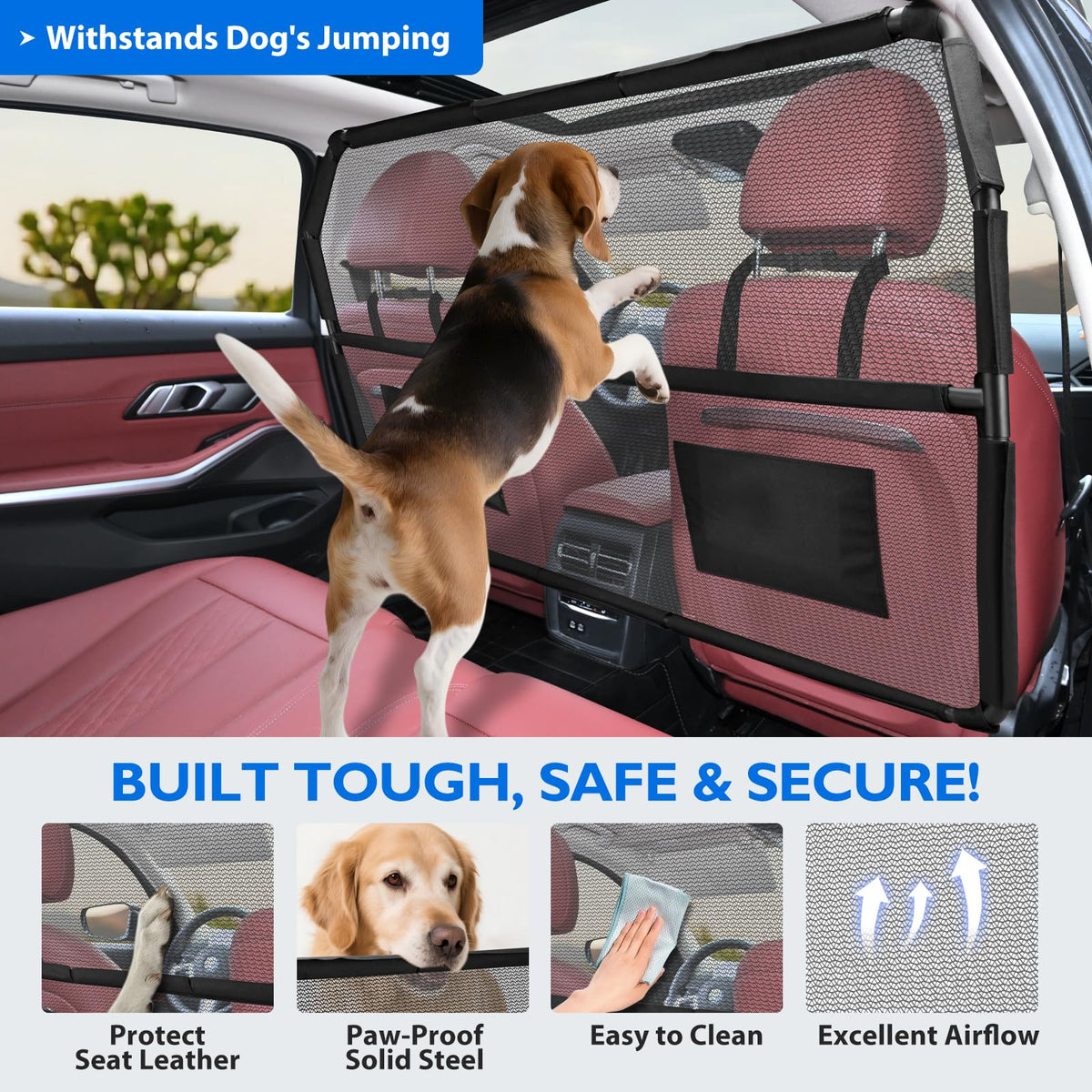 Dog Barrier for SUV (Medium(50" Wide))