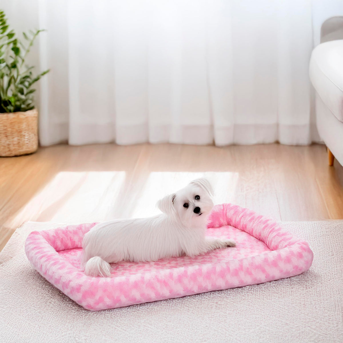 QuietTime Fashion XS Dog Bed (Pink / 22 Inch)