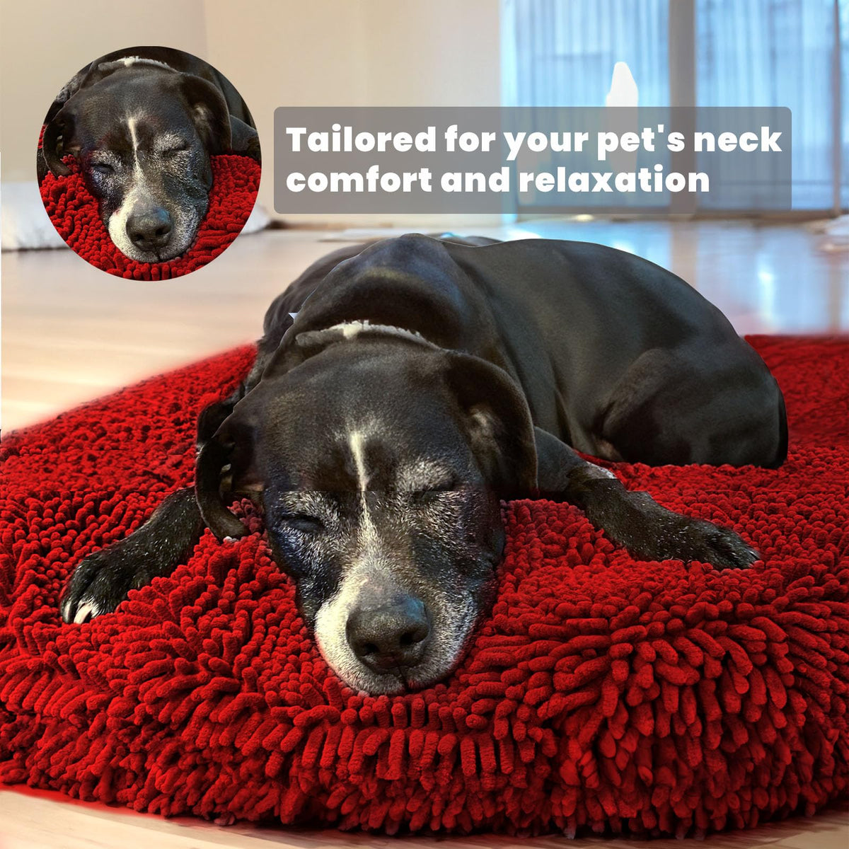 Cloud K 9 Bed for Dogs & Cats (Medium (35''X35'') / Red)