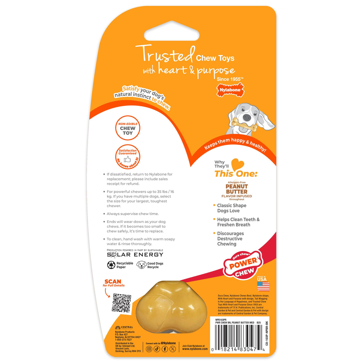 Power Chew Classic Bone Chew Toy for Dogs (Medium)