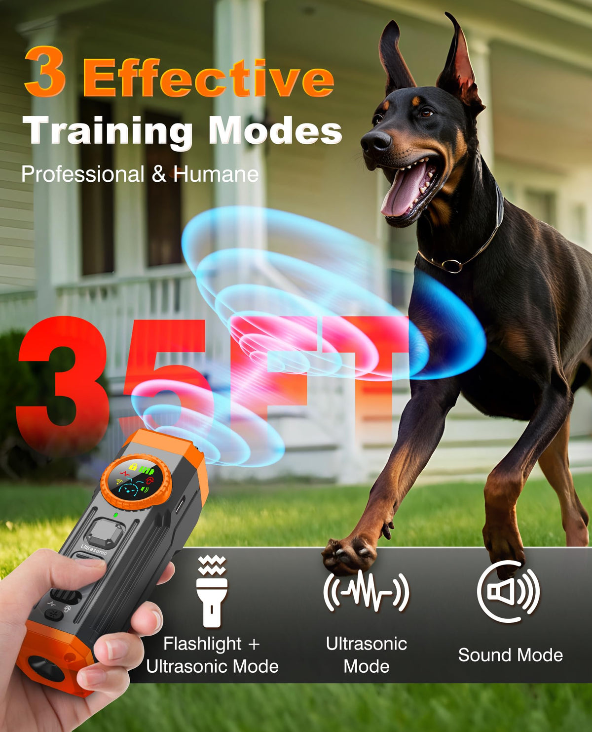Dog Bark Deterrent Devices (Black)