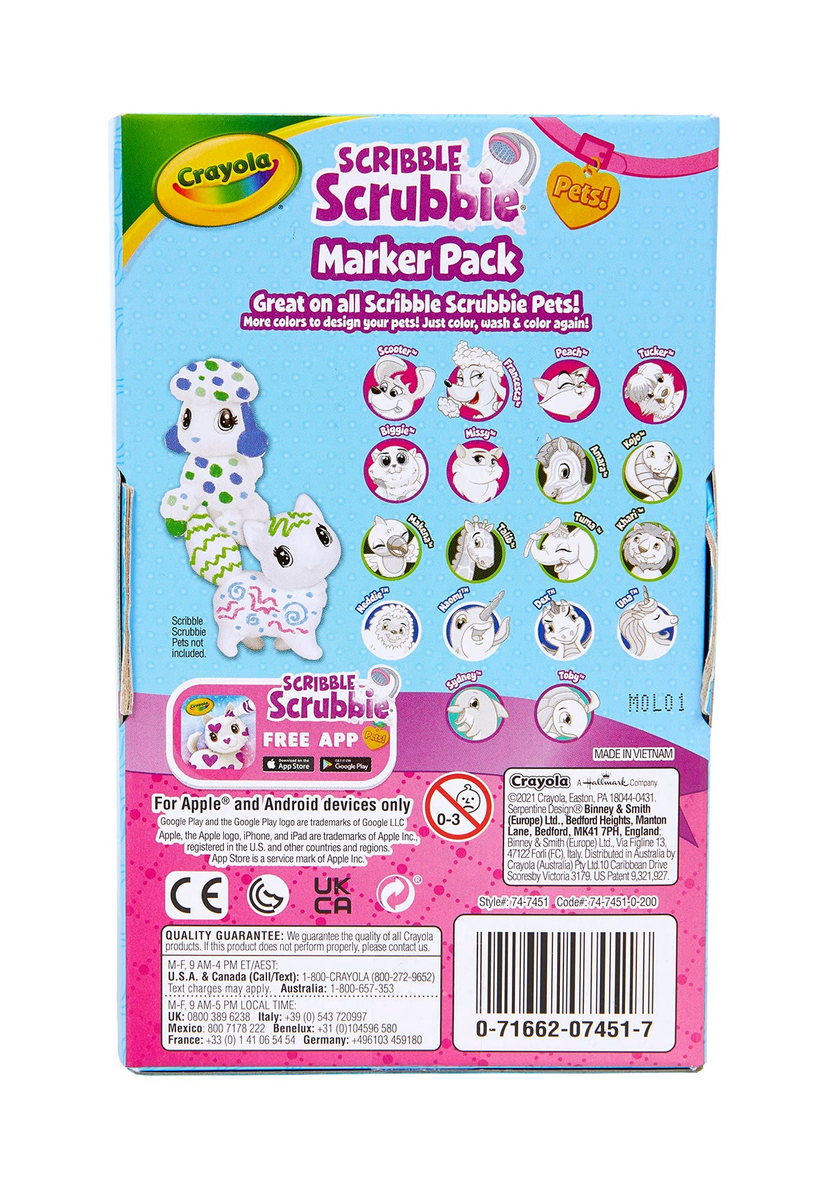Scribble Scrubbie Pets Marker Refill & Expansion Set (Small / Refill Markers)