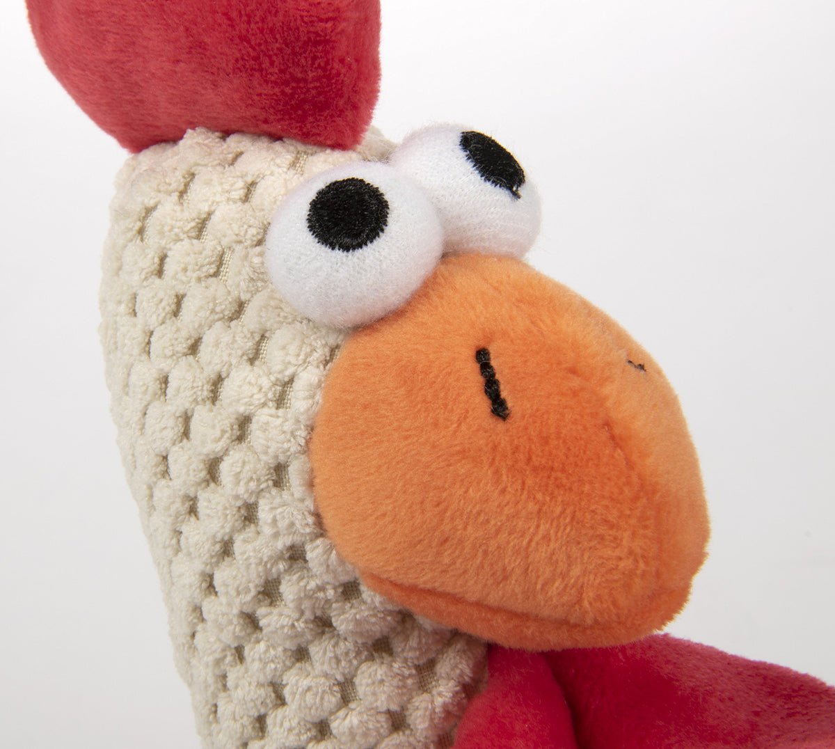 Checkers Skinny Rooster Tough Plush Toy with Chew Guard Technology (Skinny Rooster (Brown) / Large)