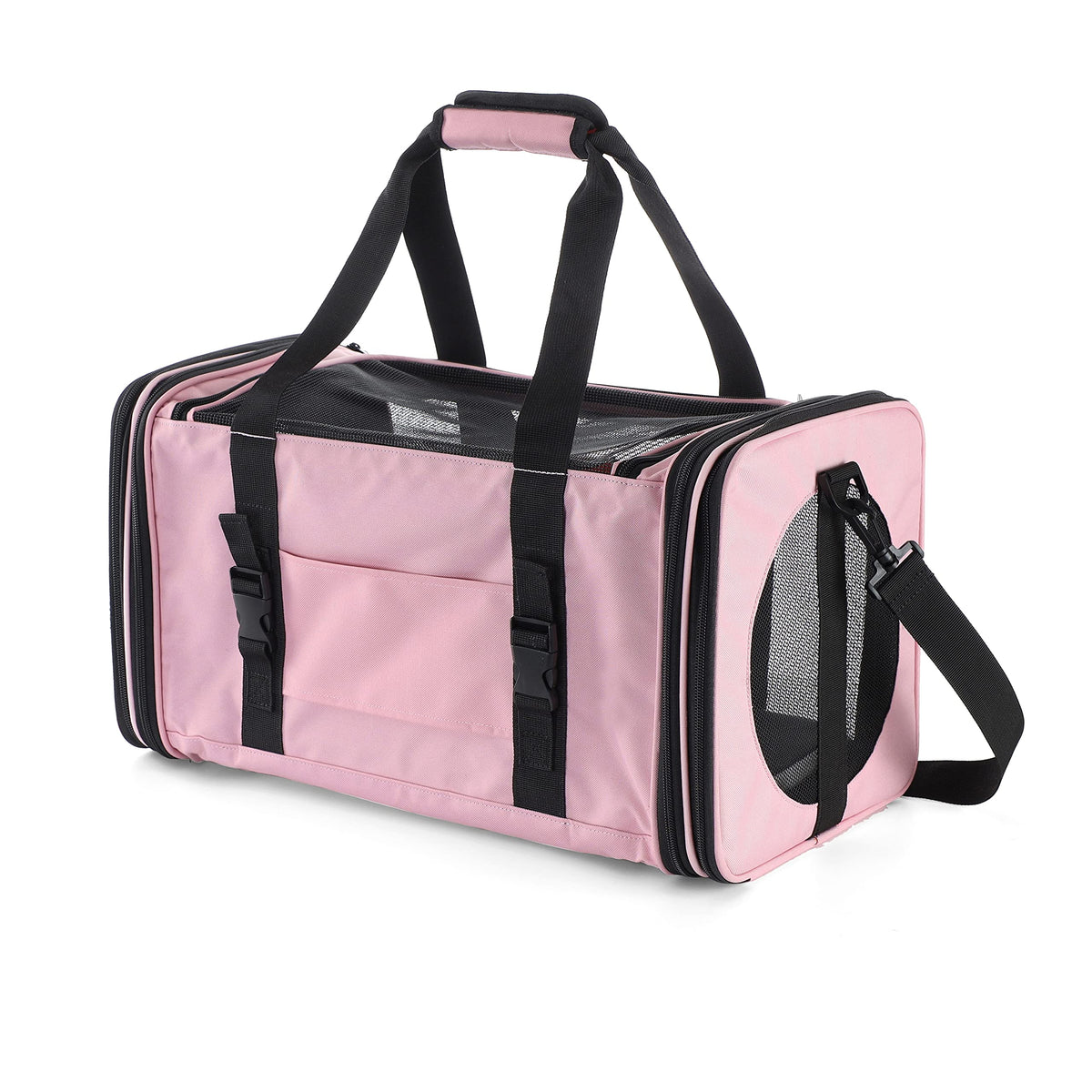Soft Sided Pet Carrier for Cats Small Dogs of 15 Lbs Medium Pink (19.3"L x 11.3"W x 11.3"H / New-Pink)