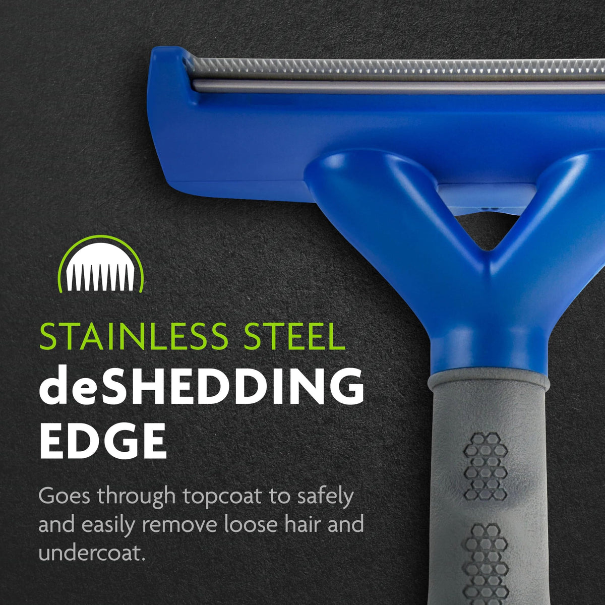 Large Dog Undercoat deShedding Tool for Short Hair (short hair - new model / Large)