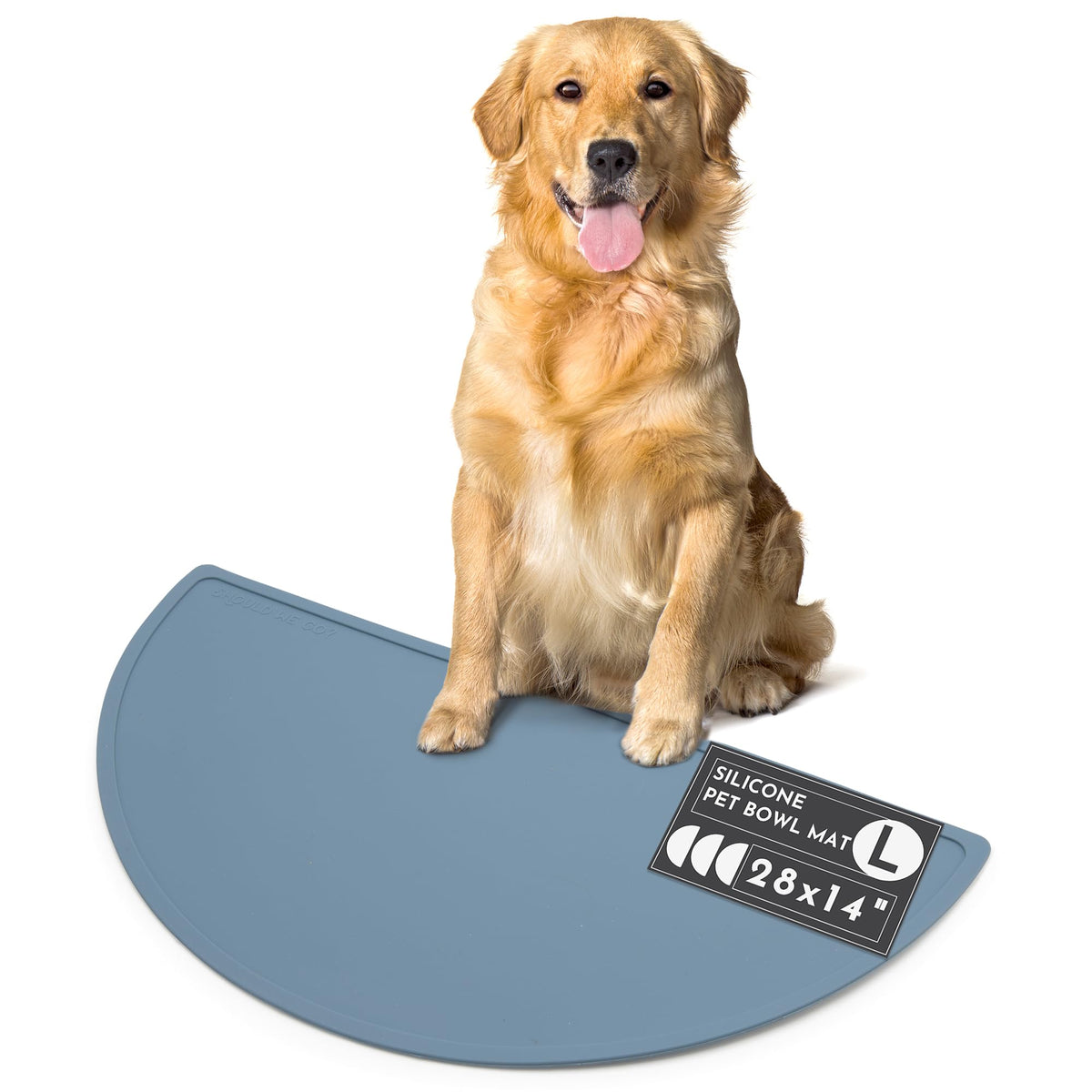 Silicone Dog Food Mat (Ocean Blue / Large)