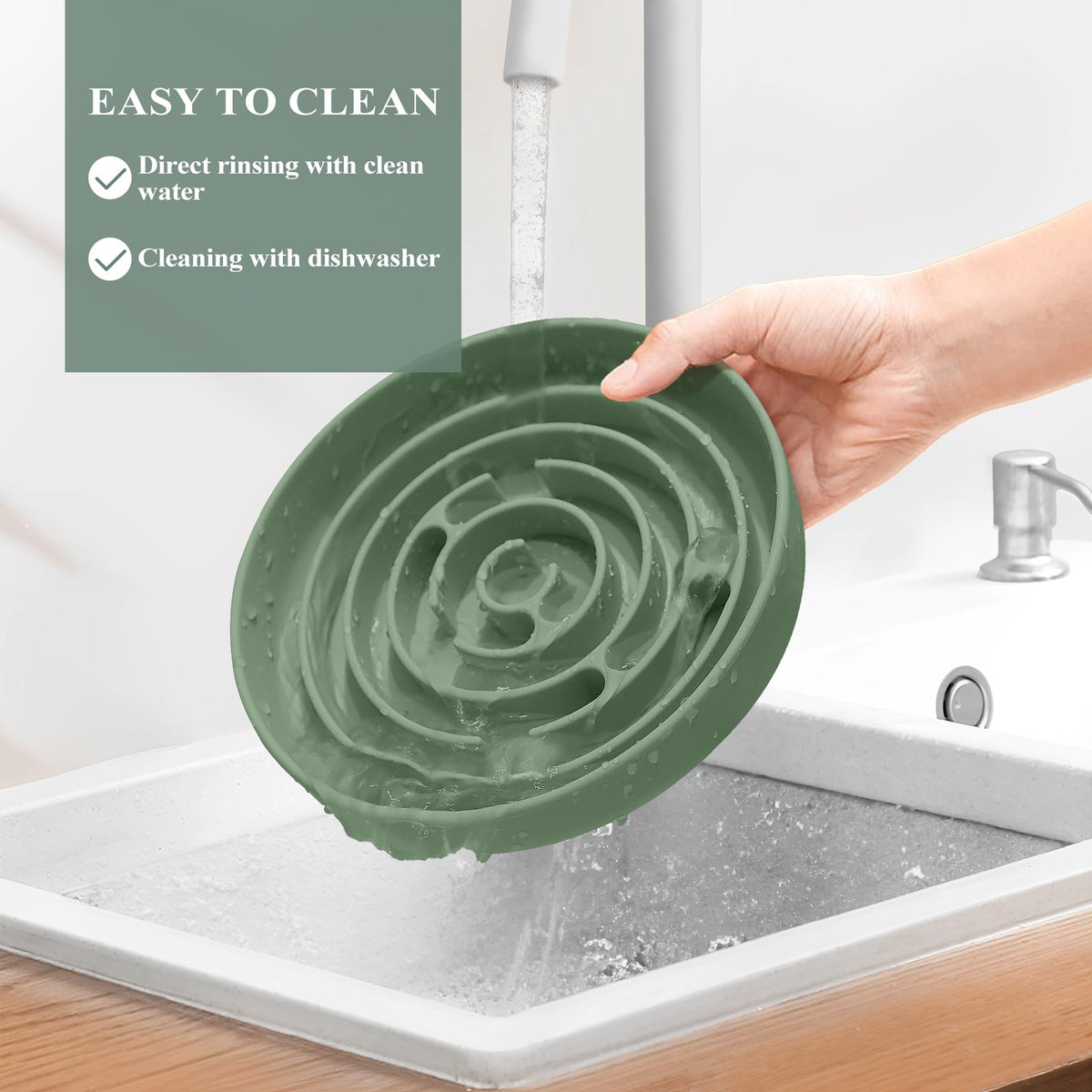 Extra Large Slow Feeder Bowl (Avocado Green / XL)