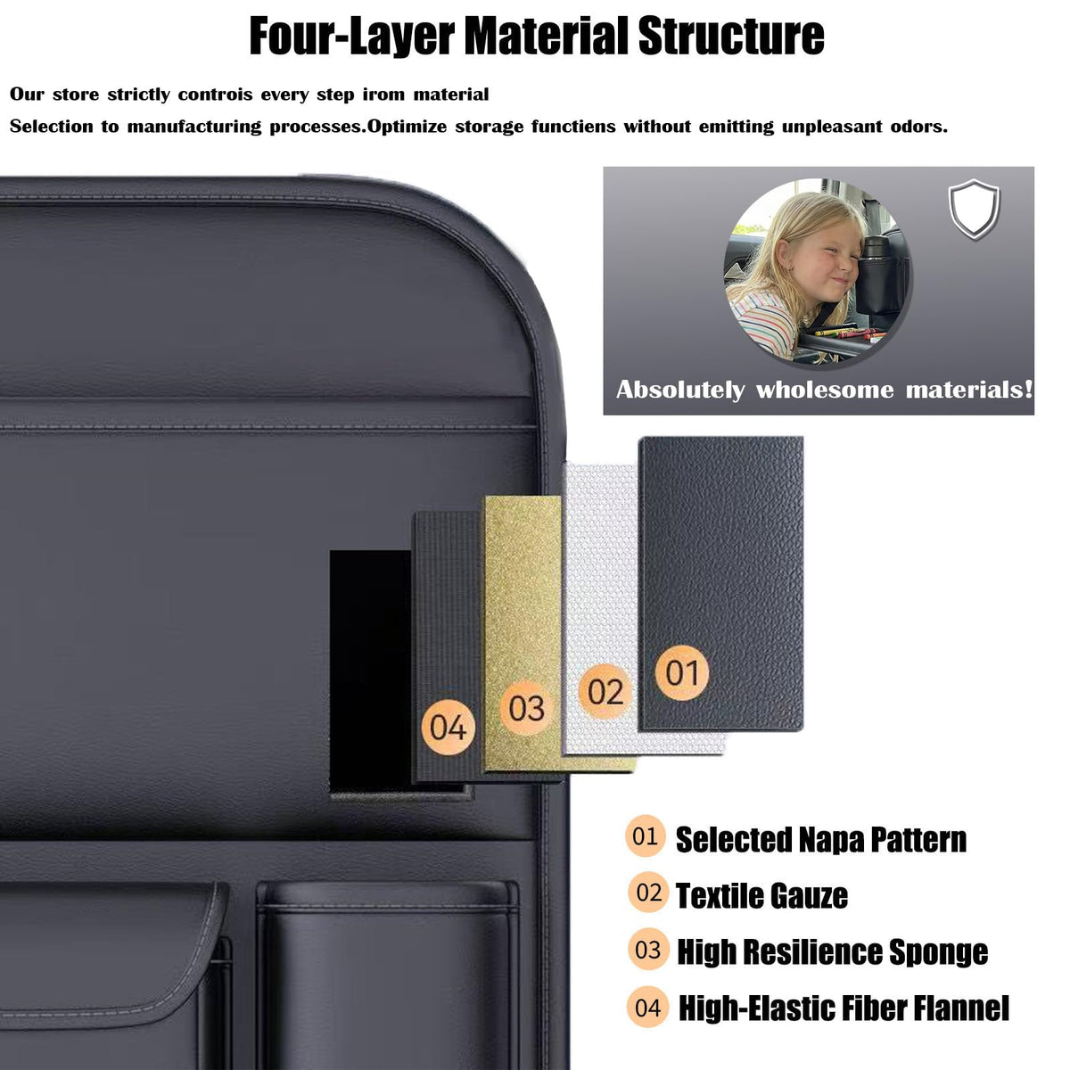 1 Pack Car Organizer (Brown 1-piece set)