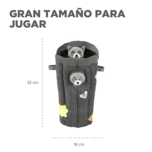 Hide A Raccoon Plush Dog Toy Puzzle